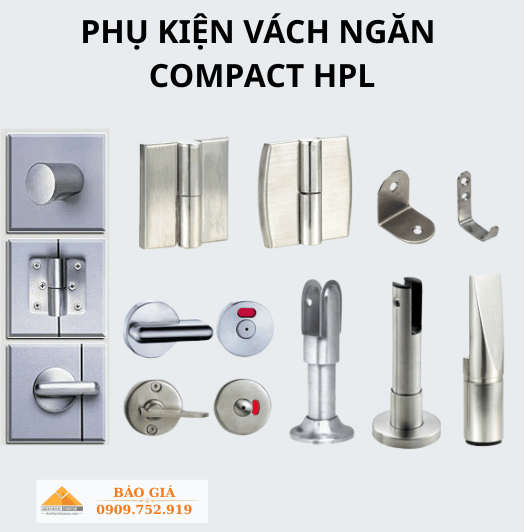 Phụ kiện vách ngăn Compact inox 201