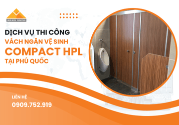 Thi công vách ngăn vệ sinh Phú Quốc