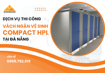 Thi công vách ngăn vệ sinh Compact tại Đà Nẵng – Chất lượng, giá tốt