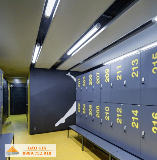 Tấm Compact HPL làm tủ locker