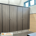 Thi công vách vệ sinh văn phòng
