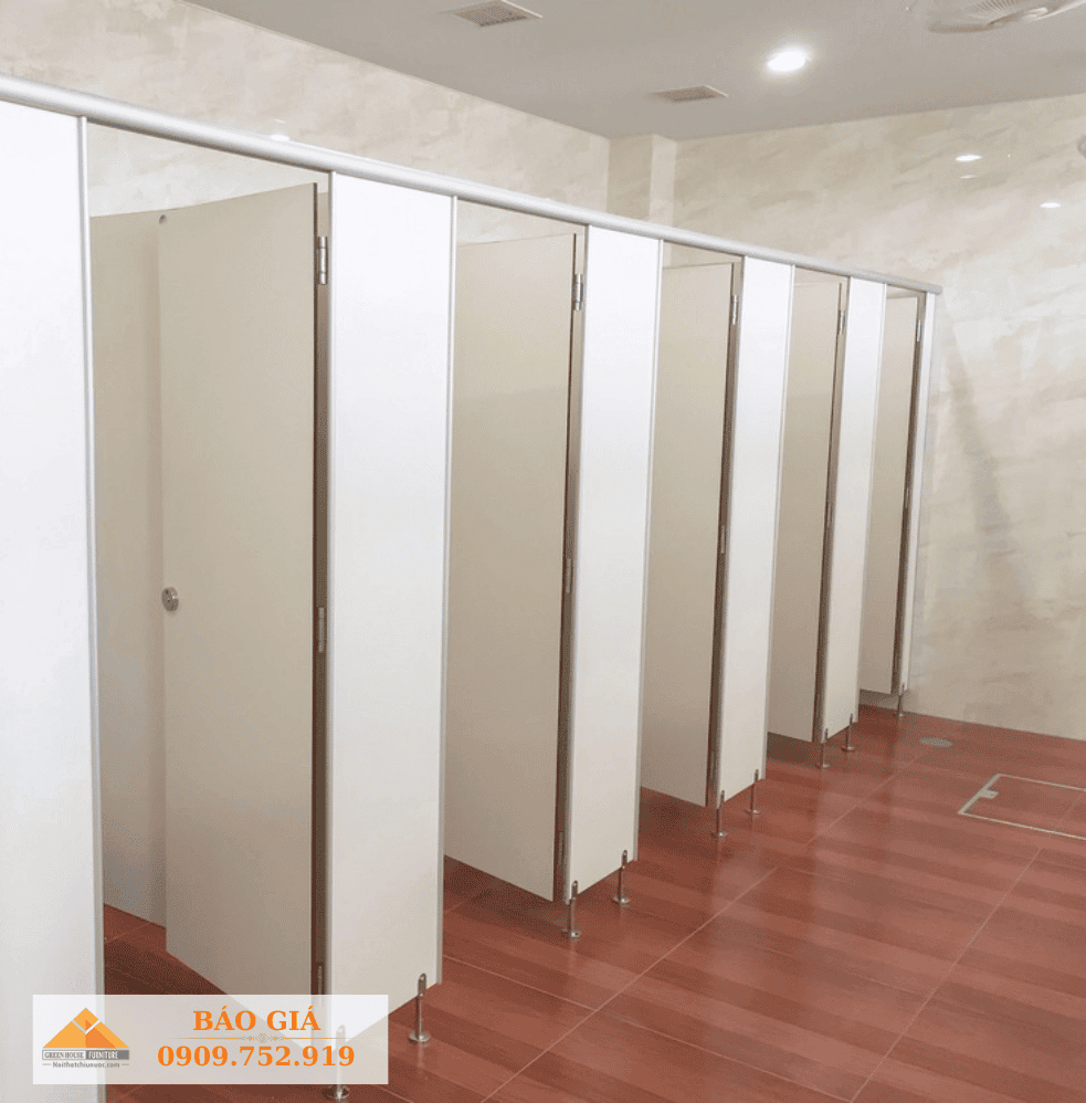 Thi công vách vệ sinh văn phòng